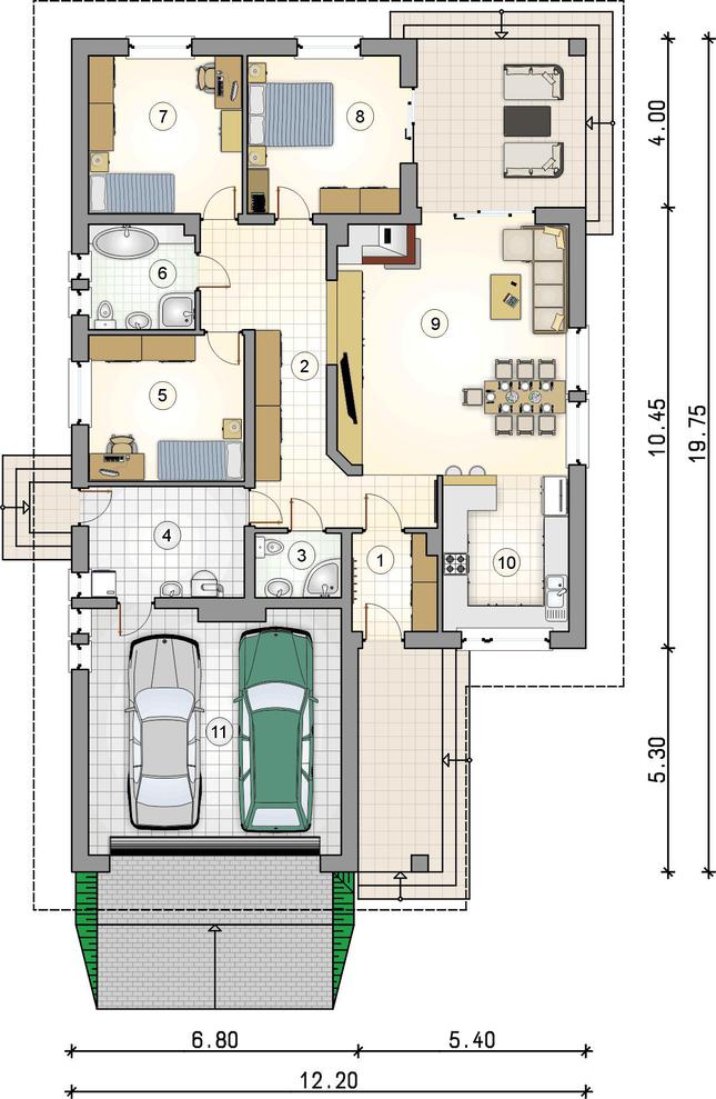 Rzut parteru POW. 0,0 m²