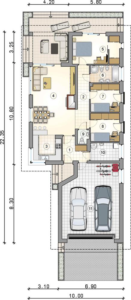 Rzut parteru POW. 0,0 m²