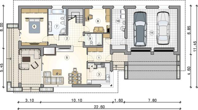 Rzut parteru POW. 0,0 m²