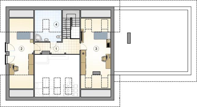 Rzut poddasza POW. 0,0 m²
