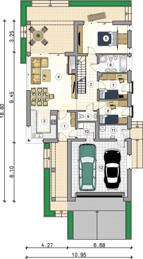 Rzut parteru POW. 0,0 m²