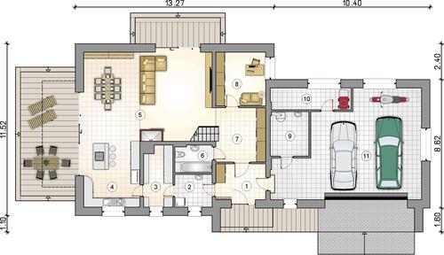 Rzut parteru POW. 0,0 m²