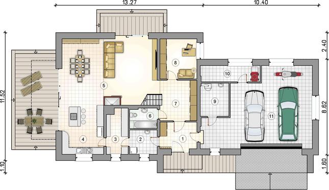 Rzut parteru POW. 0,0 m²
