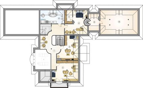 Rzut poddasza POW. 0,0 m²