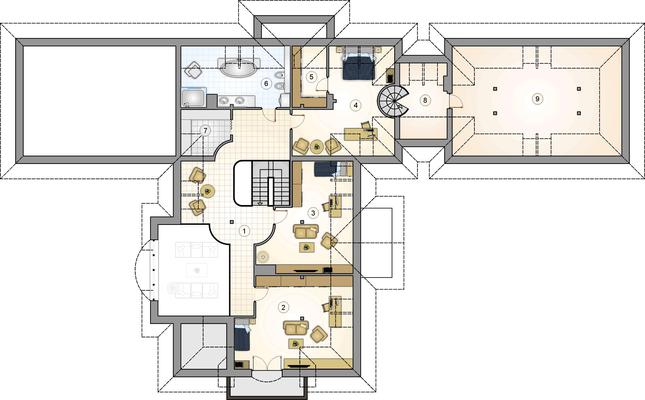 Rzut poddasza POW. 0,0 m²