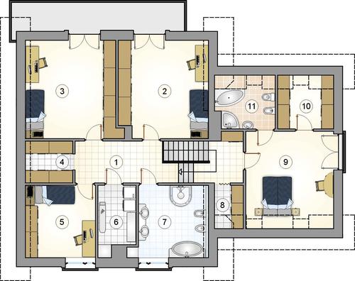 Rzut poddasza POW. 0,0 m²