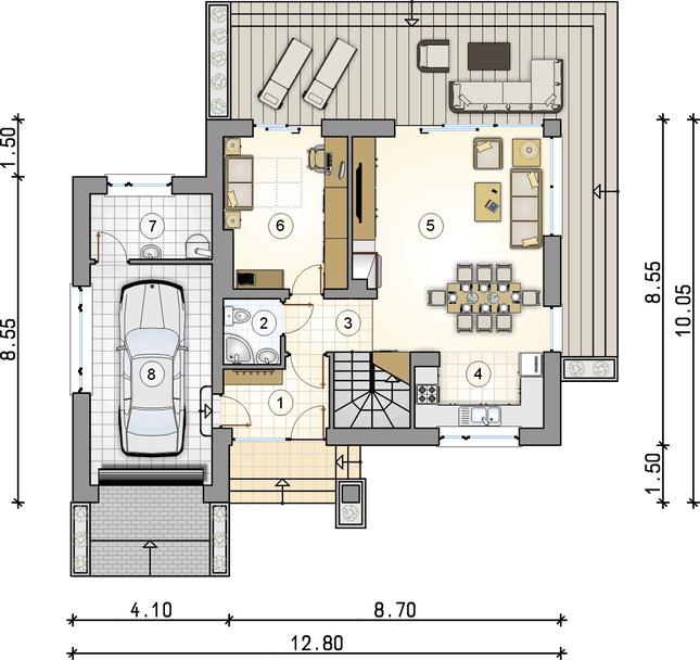 Rzut parteru POW. 0,0 m²