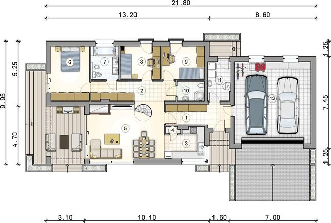 Rzut parteru POW. 0,0 m²