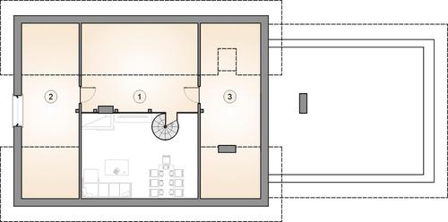 Rzut poddasza POW. 0,0 m²