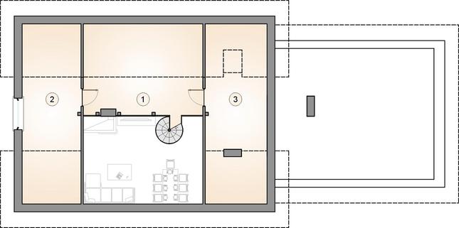 Rzut poddasza POW. 0,0 m²