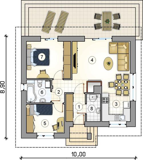 Rzut parteru POW. 0,0 m²