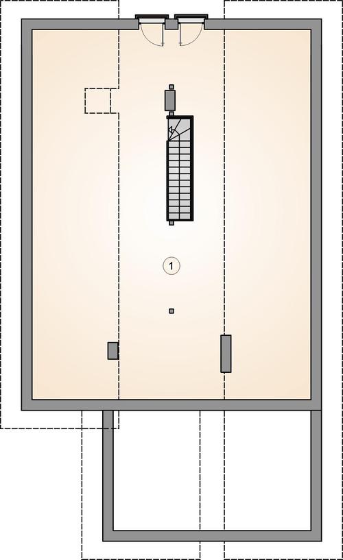 Rzut poddasza POW. 0,0 m²