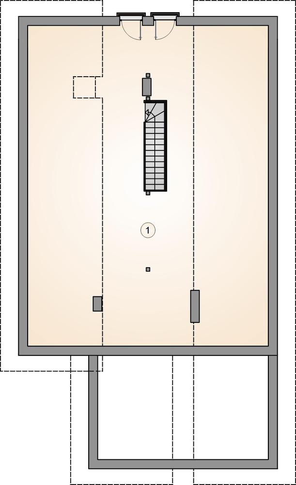 Rzut poddasza POW. 0,0 m²