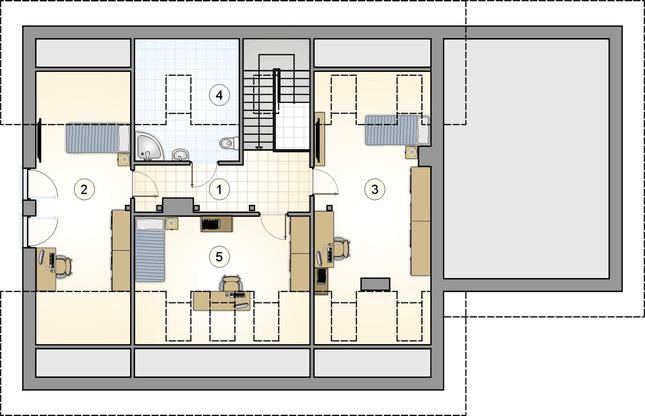 Rzut poddasza POW. 0,0 m²