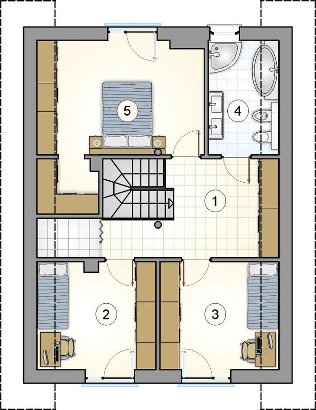 Rzut poddasza POW. 0,0 m²