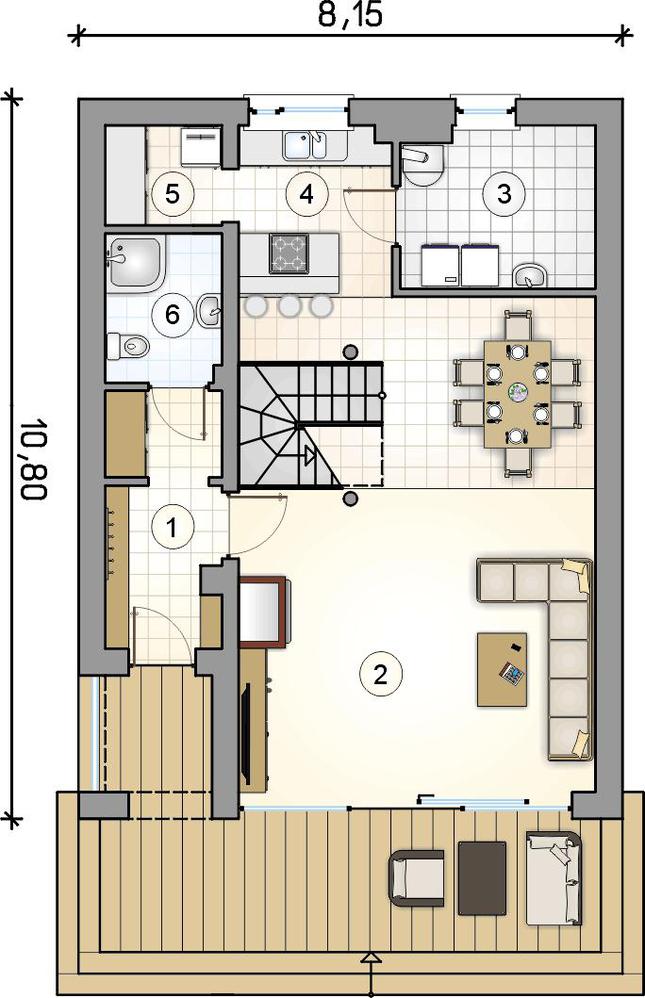 Rzut parteru POW. 0,0 m²