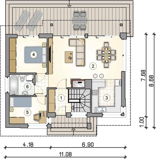 Rzut parteru POW. 0,0 m²
