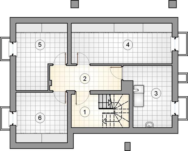 Rzut piwnicy POW. 0,0 m²