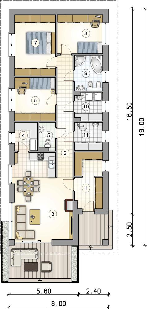 Rzut parteru POW. 0,0 m²