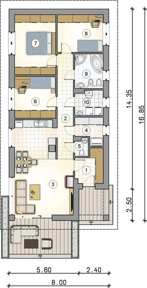 Rzut parteru POW. 0,0 m²