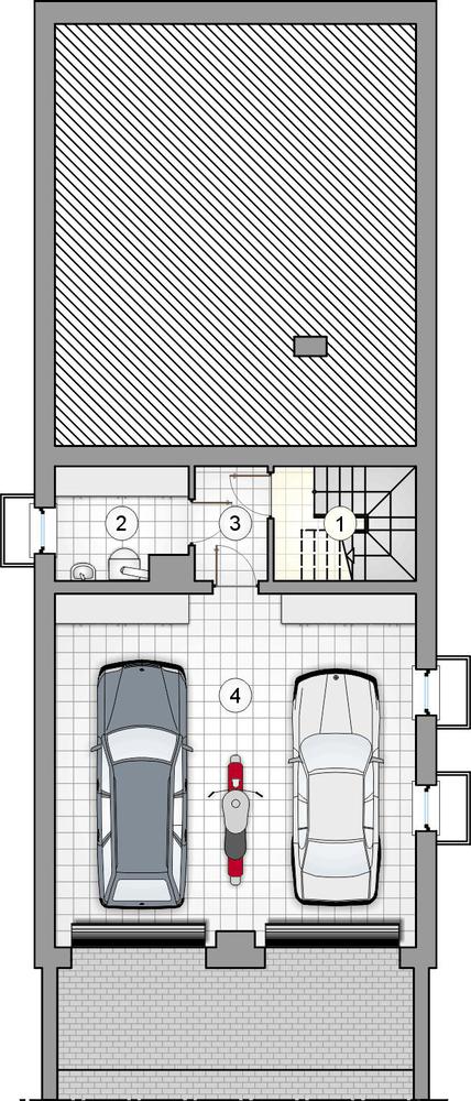 Rzut piwnicy POW. 0,0 m²