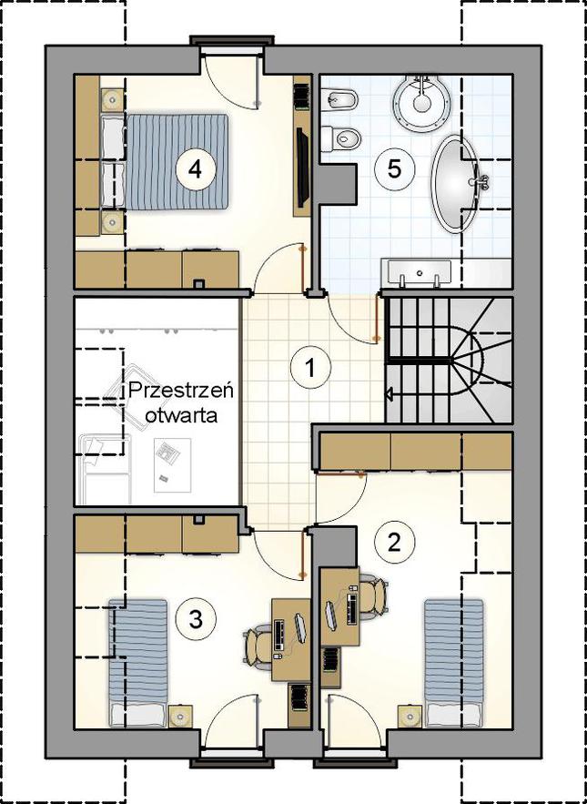 Rzut poddasza POW. 0,0 m²