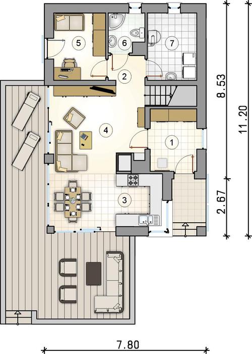 Rzut parteru POW. 0,0 m²