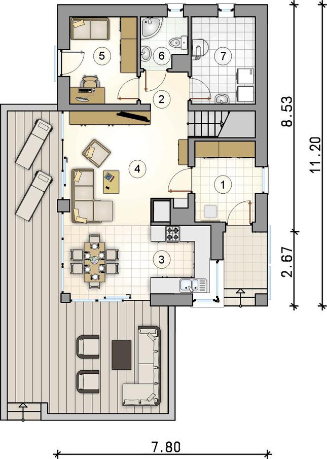 Rzut parteru POW. 0,0 m²