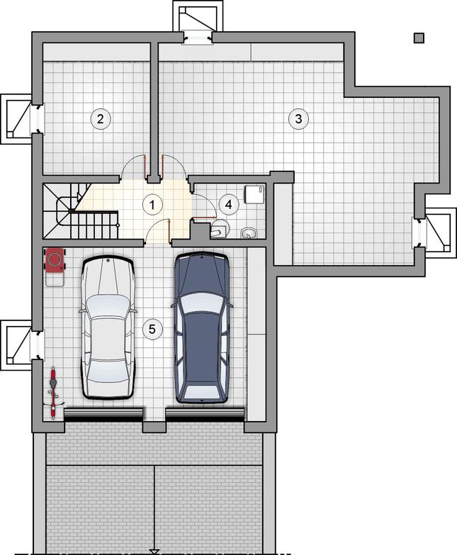 Rzut piwnicy POW. 0,0 m²