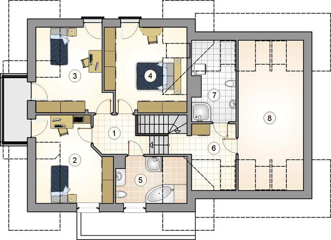 Rzut poddasza POW. 0,0 m²