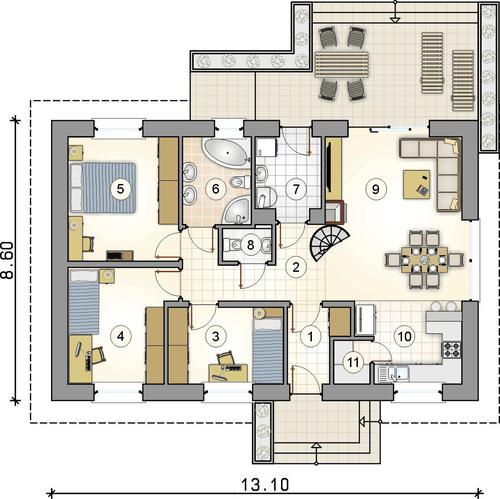 Rzut parteru POW. 0,0 m²
