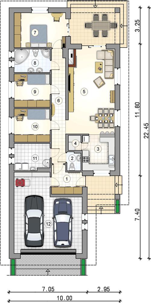 Rzut parteru POW. 0,0 m²