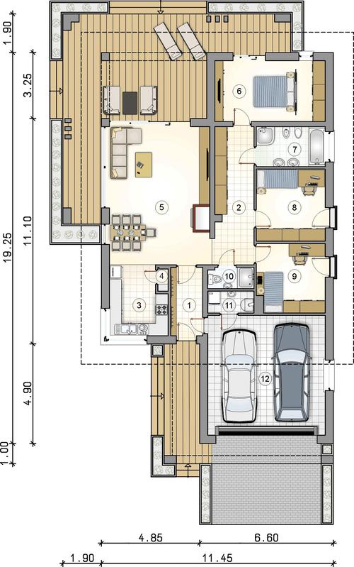 Rzut parteru POW. 0,0 m²