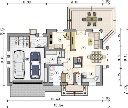 Rzut parteru POW. 0,0 m²