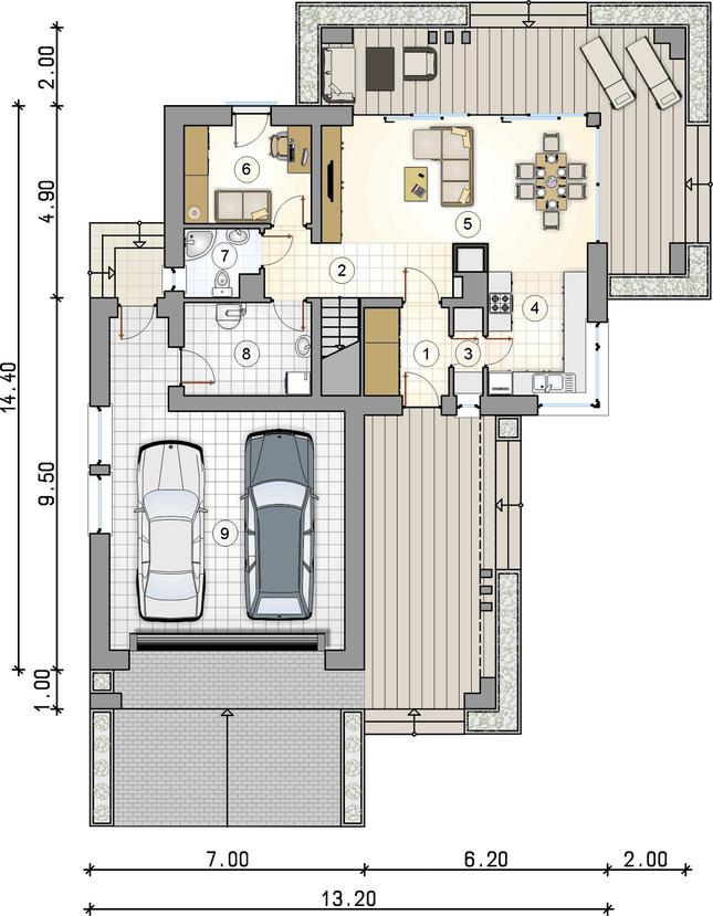 Rzut parteru POW. 0,0 m²