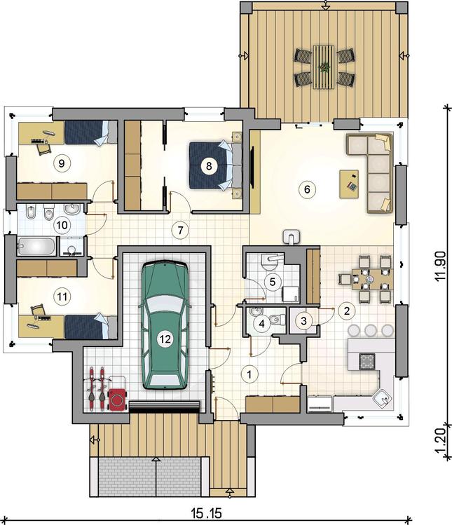 Rzut parteru POW. 0,0 m²