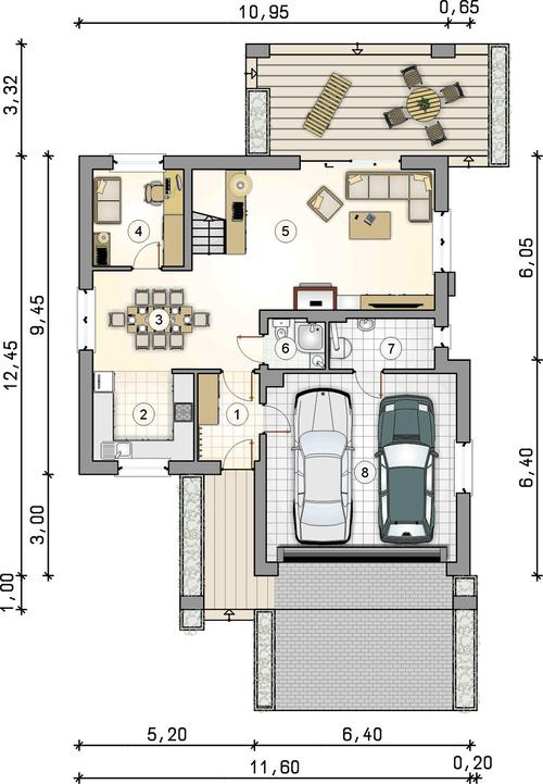 Rzut parteru POW. 0,0 m²
