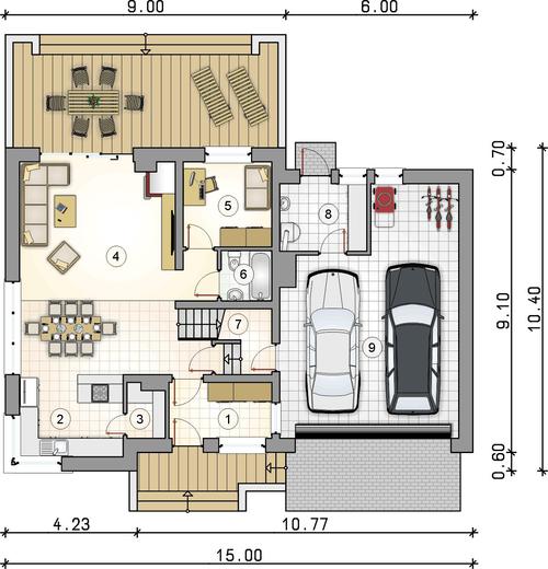 Rzut parteru POW. 0,0 m²