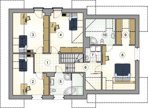 Rzut poddasza POW. 0,0 m²