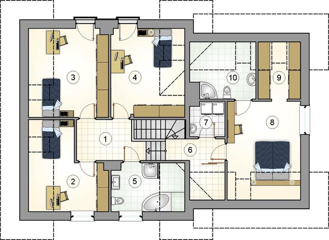 Rzut poddasza POW. 0,0 m²