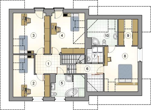 Rzut poddasza POW. 0,0 m²