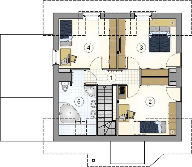 Rzut poddasza POW. 0,0 m²