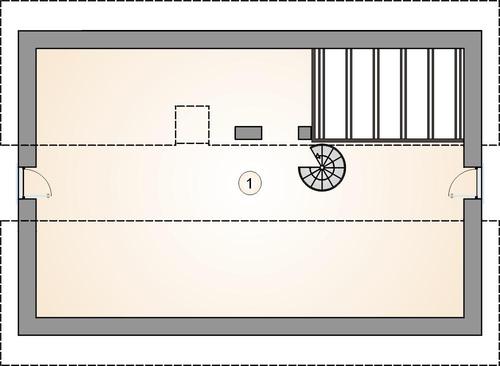 Rzut poddasza POW. 0,0 m²