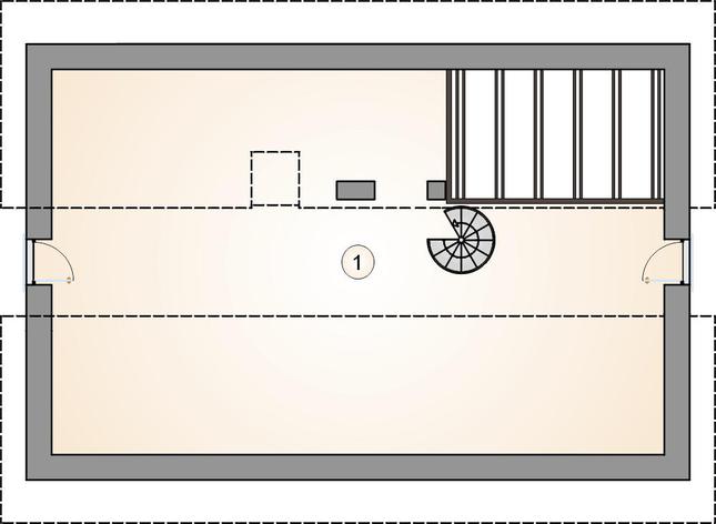 Rzut poddasza POW. 0,0 m²
