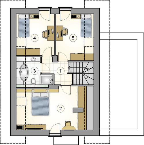 Rzut poddasza POW. 0,0 m²