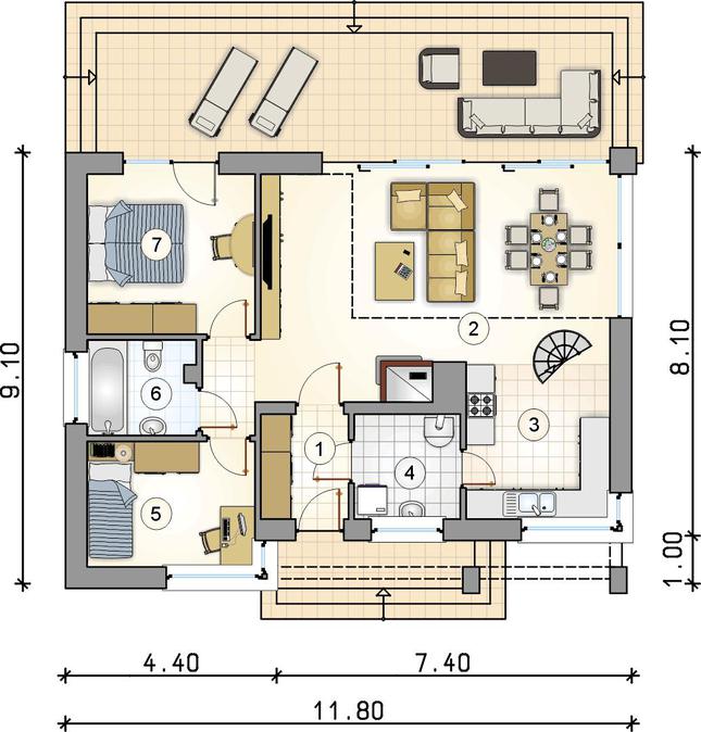 Rzut parteru POW. 0,0 m²