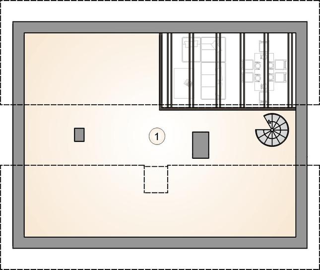 Rzut poddasza POW. 0,0 m²
