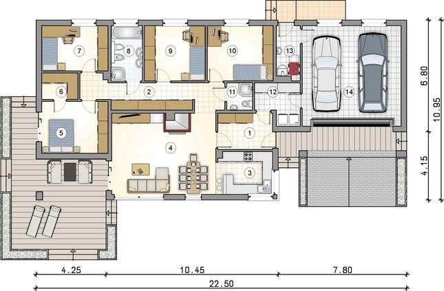 Rzut parteru POW. 0,0 m²