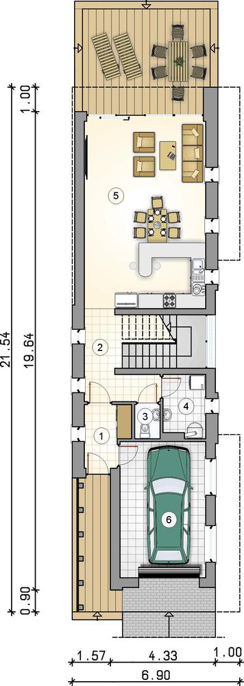 Rzut parteru POW. 0,0 m²