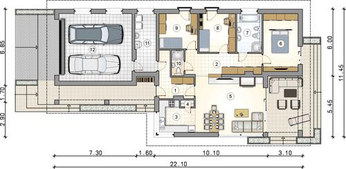 Rzut parteru POW. 0,0 m²